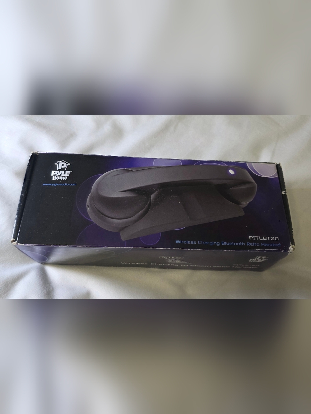 Retro Wireless Charging Bluetooth Handset Dock Phone PITLBT20 NEW